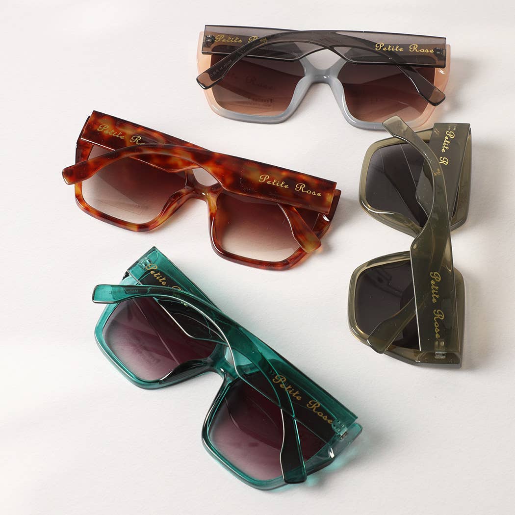 Fashion City - Oversized Square Cat Eye Chunky Sunglasses
