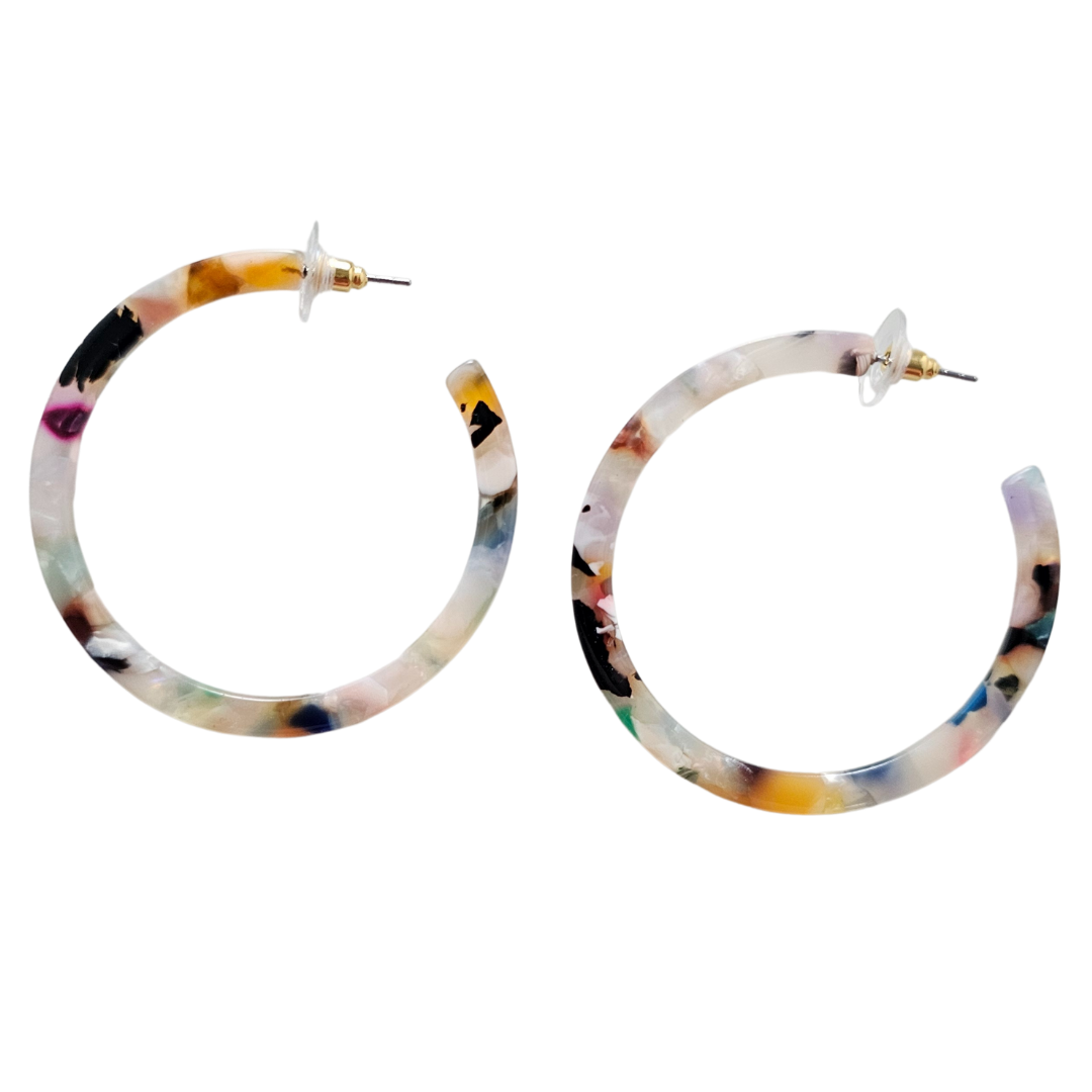 Spiffy & Splendid - Cameron Hoops - Multicolor // Gift, Earrings, Jewelry