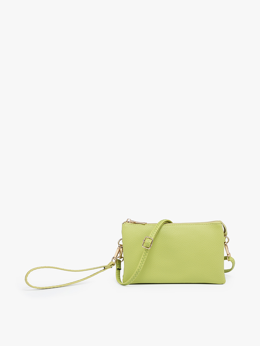 Jen & Co. - Riley Monogrammable 3 Compartment Crossbody/Wristlet | M013