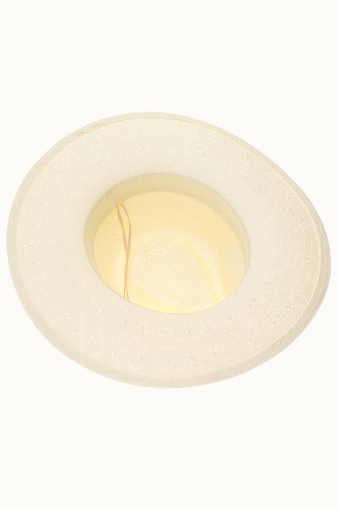Olive & Pique - Handwoven Ivory Toyo Straw Panama Hat, Adjustable