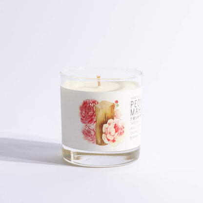 Just Bee - Peony & Mahogany - Medium Glass - Just Bee Candle