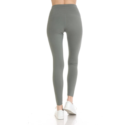 Leggings Depot - 5" Yoga Band Premium Solid Activewear Leggings