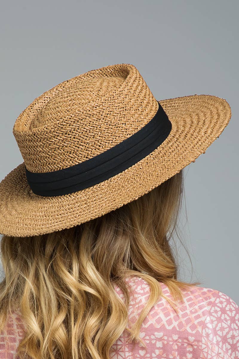 Urbanista - Folded Trim Boater Hat
