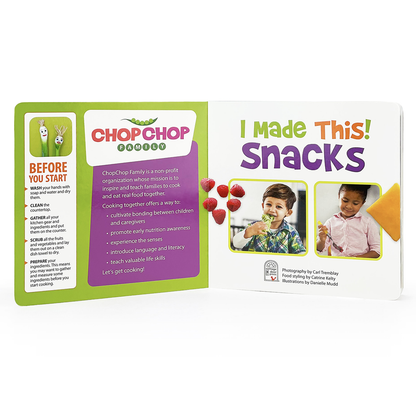Cottage Door Press - ChopChop I Made This! Snacks First Cookbook for Kids