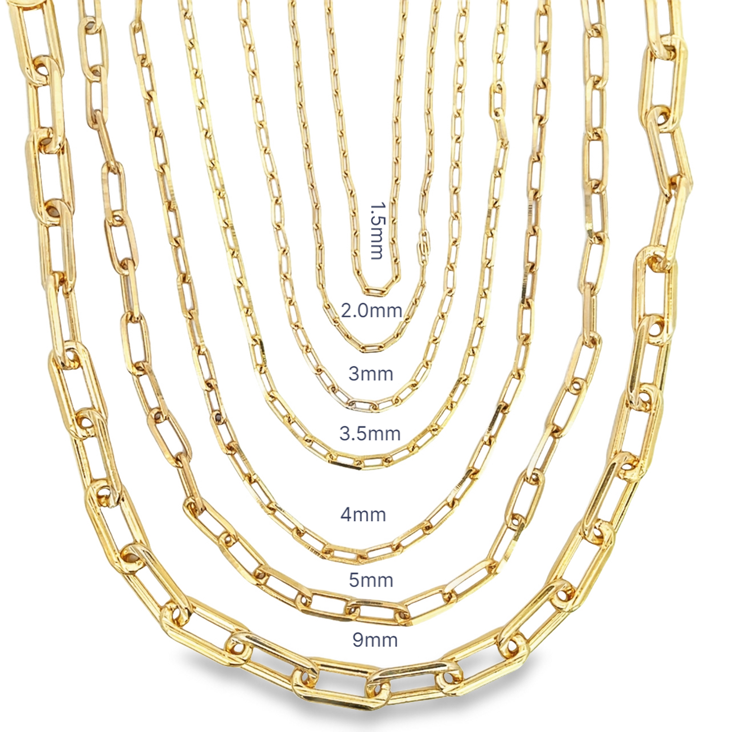 MIA Jewelry - Paperclip Chain (F164/F174/F175/F177/F178/F180/F181/F184/F185/F186/F192)