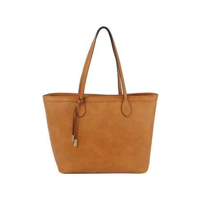 Handbag Factory Corp - Fashion shopper tote bag with knot detail