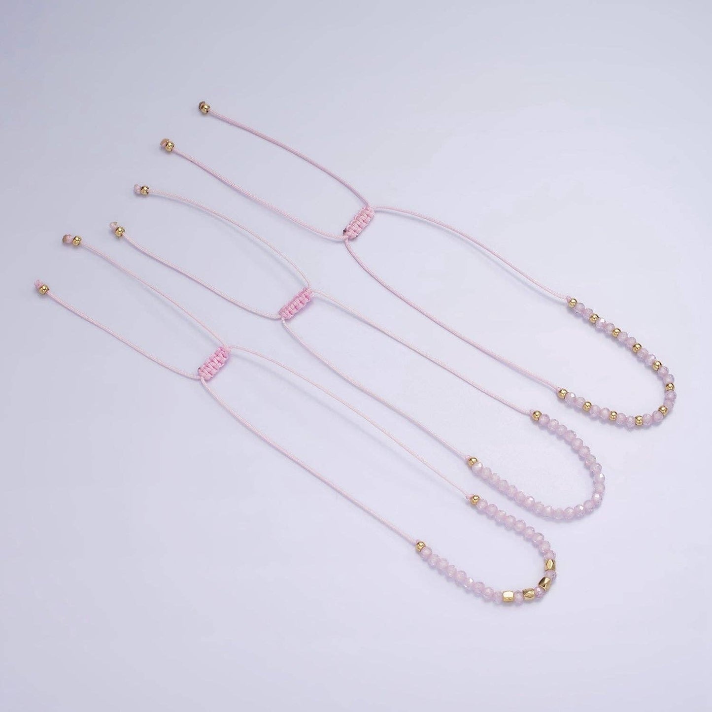 Aim Eternal - Pink Friendship Bracelet Rope Cord Adjustable Bracelet