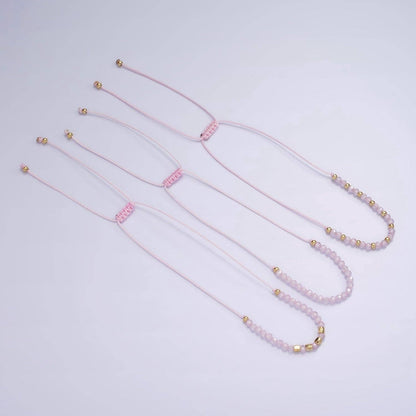 Aim Eternal - Pink Friendship Bracelet Rope Cord Adjustable Bracelet