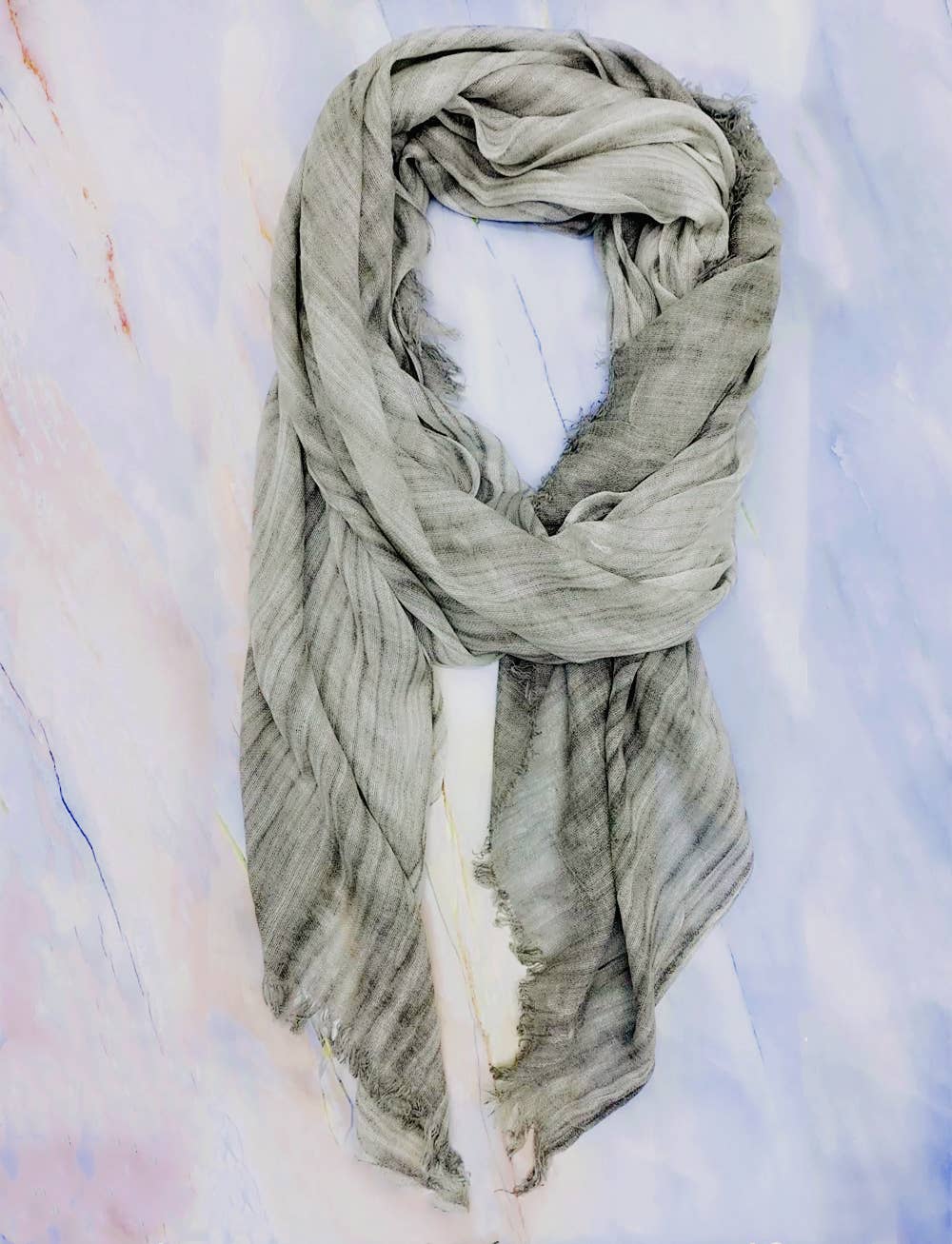JC Sunny Fashion - JC022517 Cashmere & Wool Blend Scarf