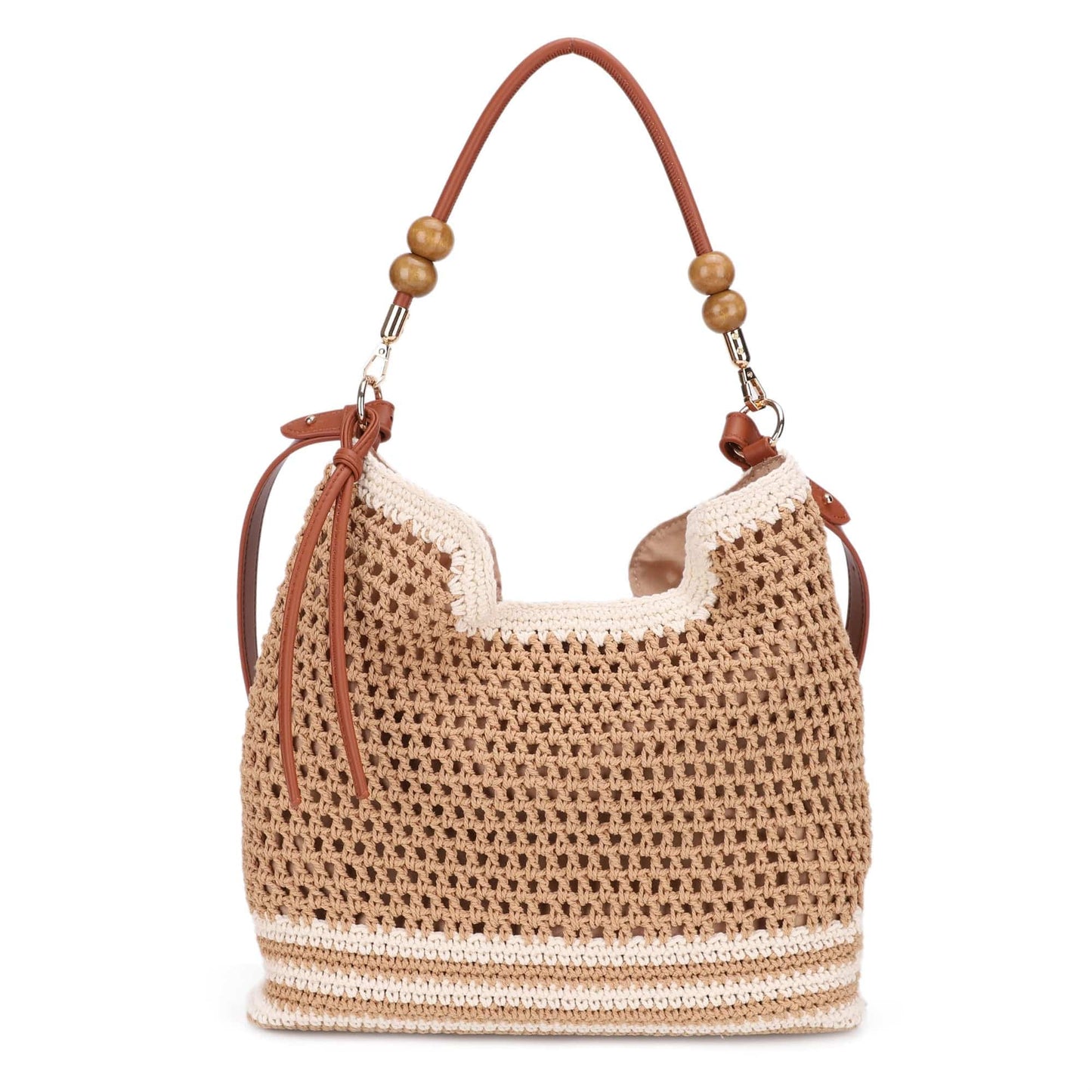 MiMi Wholesale - EJ60388 Elia Crochet Crossbody/Tote Bag