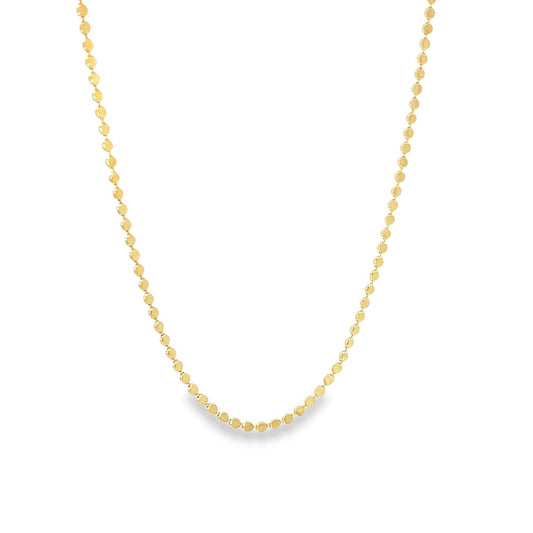 MIA Jewelry - 2mm Flat Ball Disc Chain (G72)