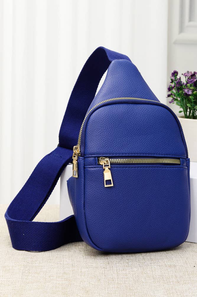 Hana - Solid PU Sling Bag