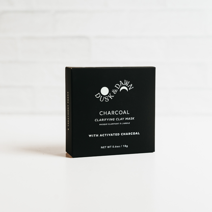 Giften Market - Charcoal Clarifying Clay Mask - 1 Treatment Pouch - Skincare