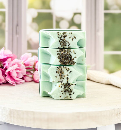 Spirit Glow Home & Body Essentials - Mint & Eucalyptus - Handcrafted Artisan Soap Bar