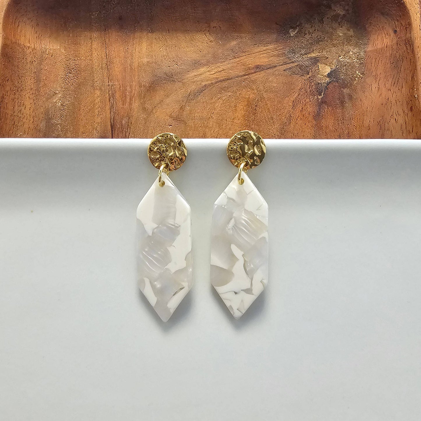 Spiffy & Splendid - Gemma Earrings - Breezy White // Spring, Summer, Mother's Day