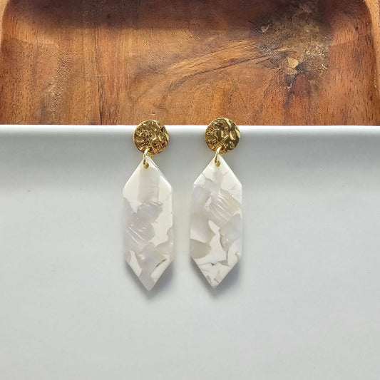 Spiffy & Splendid - Gemma Earrings - Breezy White // Spring, Summer, Mother's Day