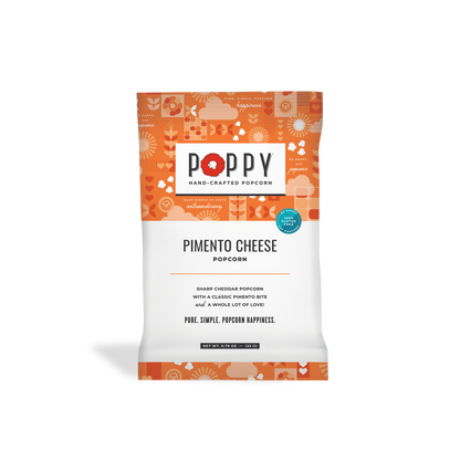 Poppy Hand-Crafted Popcorn - Pimento Cheese Snack Bag