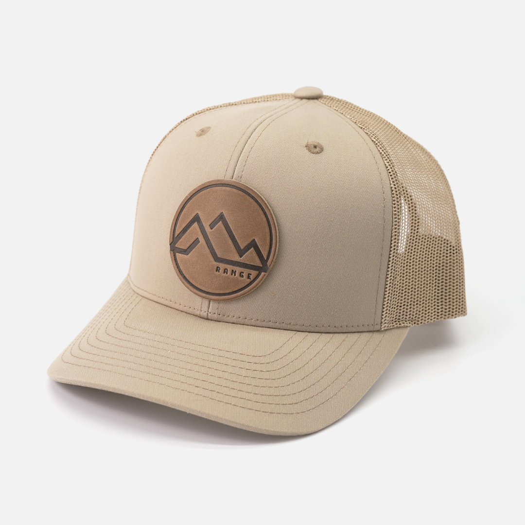 Range Leather Co. - Range Mountain Hat | Leather Patch Trucker Hat