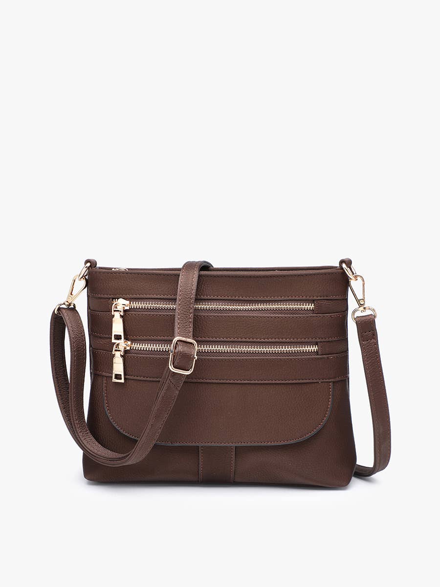 Jen & Co. - Octavia Crossbody w/ Multi-Zip Compartments | M2870