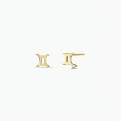 JaxKelly - Zodiac Gold Earrings - Gemini