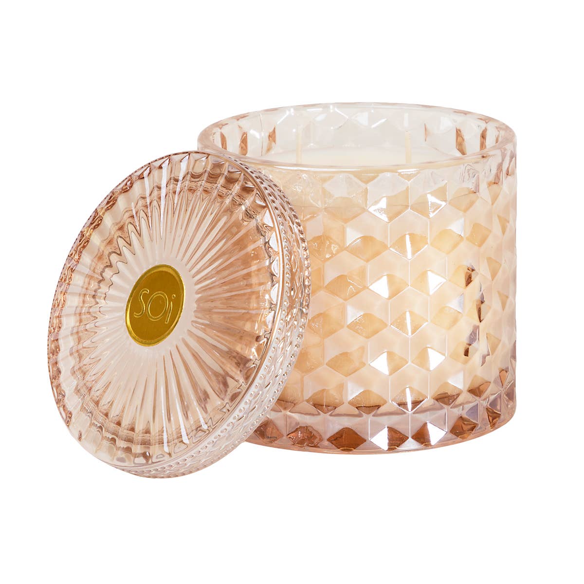 SOI102 The SOi Company - Alluring Amber 15oz Shimmer Candle 2 wick