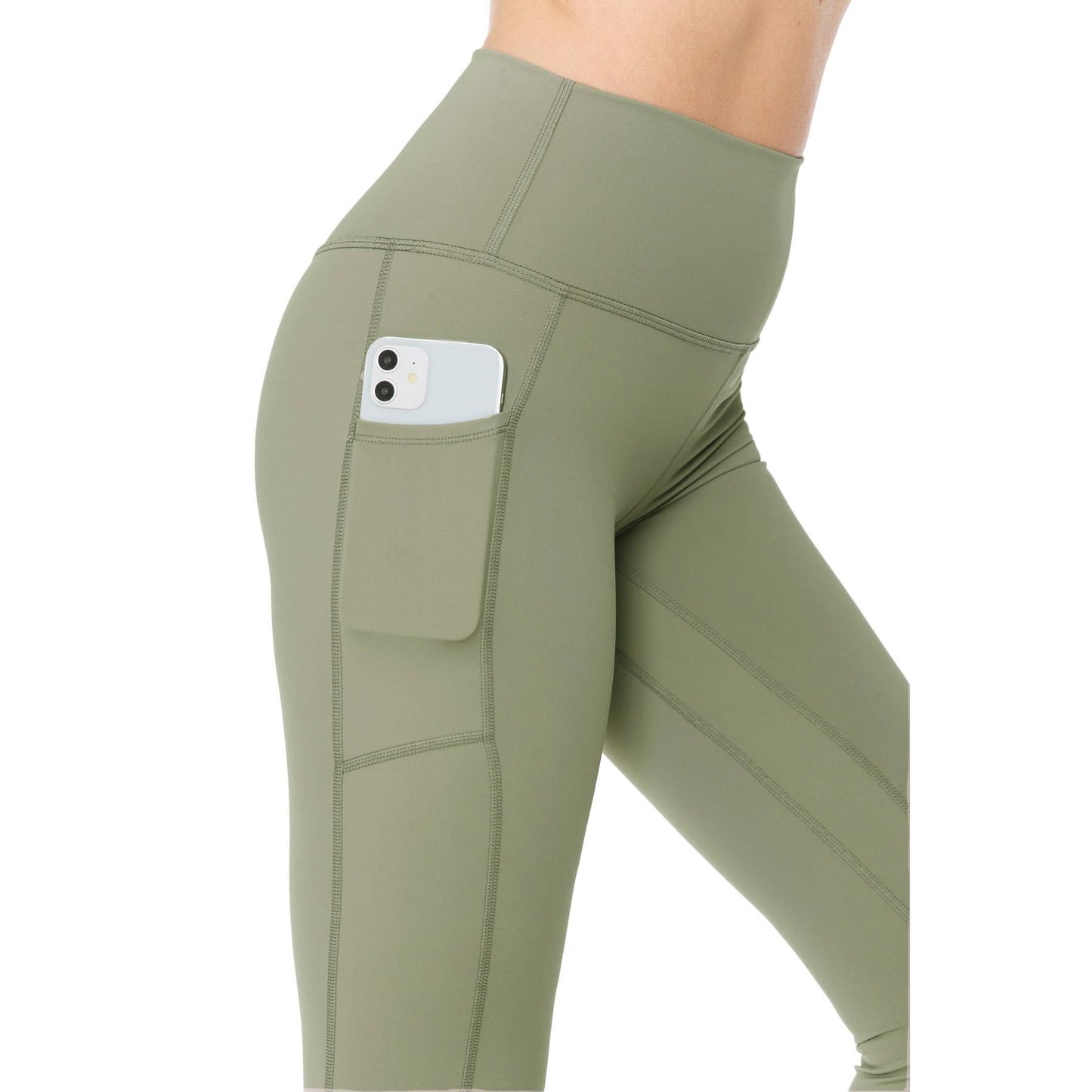 Leggings Depot - Premium Nylon Activewear Solid Leggings
