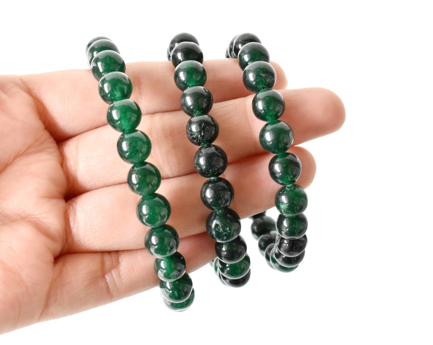 Soothing Crystals - Green Jade Bracelet (Wisdom and Balance)