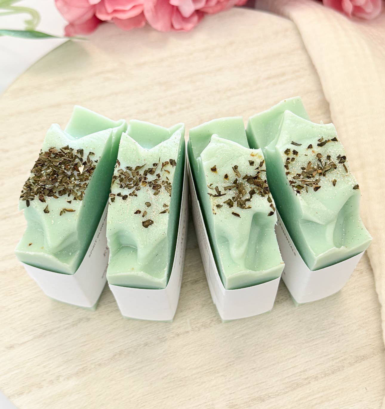 Spirit Glow Home & Body Essentials - Mint & Eucalyptus - Handcrafted Artisan Soap Bar