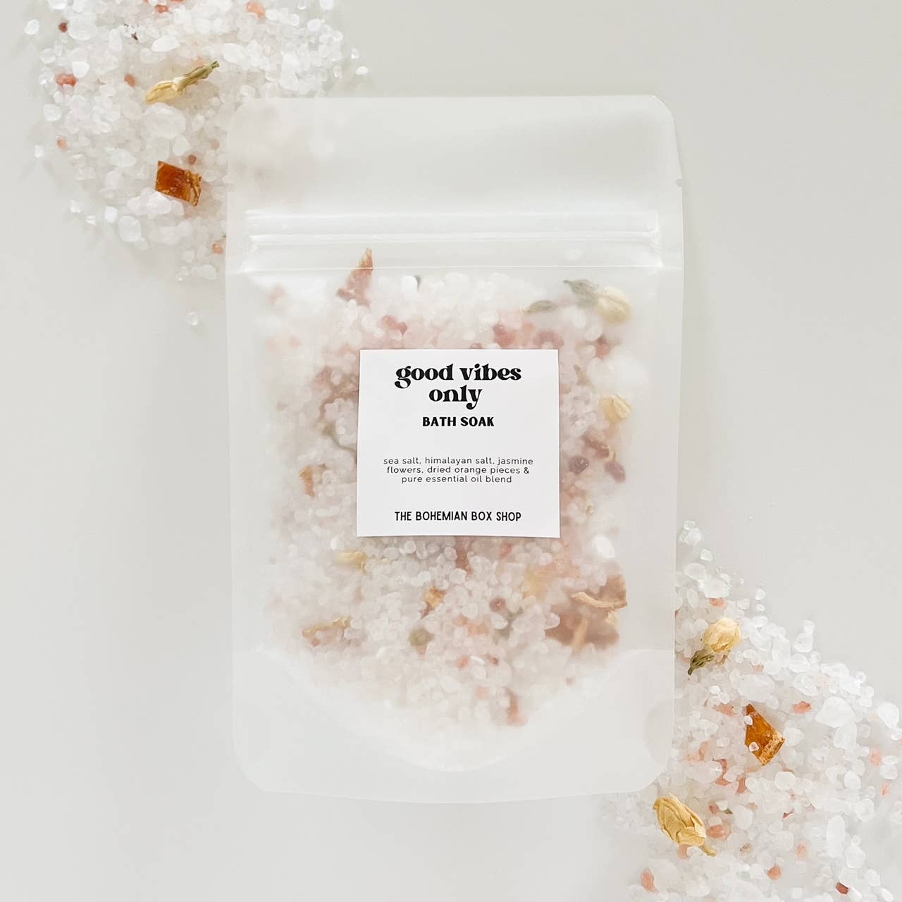 The Bohemian Box Shop - Good Vibes Only Bath Soak - 2oz or 4oz Bath Salts