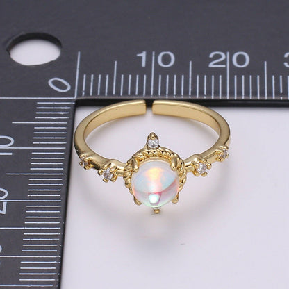 Aim Eternal - Dainty Monstone Celestial Adjustabtle Ring R336