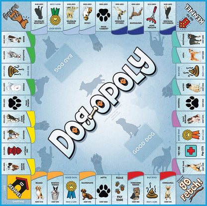 Outset Games and Cobble Hill Puzzles - Dog-Opoly (New Design) - A Hit for Dog Lovers of All Ages