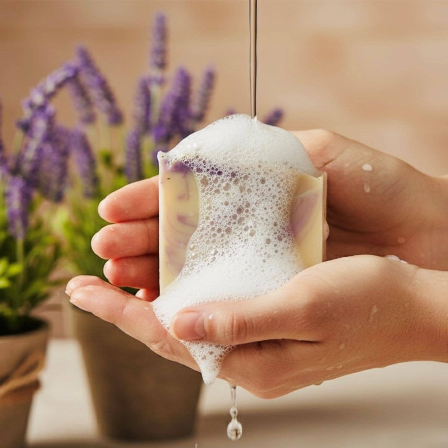 SARATOGA NATURAL BODY CARE LLC - Lavender Handmade Soap Bar VEGAN COLD PROCESS