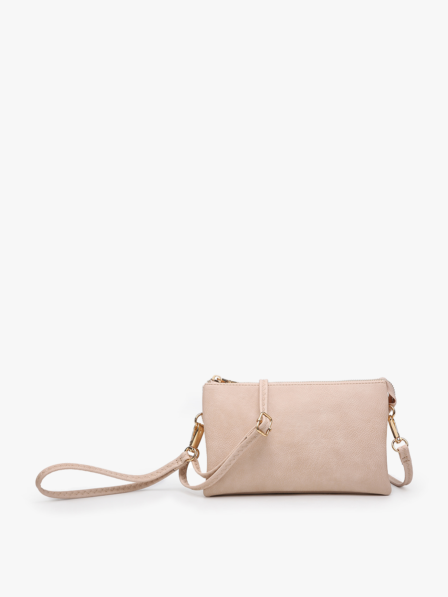Jen & Co. - Riley Monogrammable 3 Compartment Crossbody/Wristlet | M013