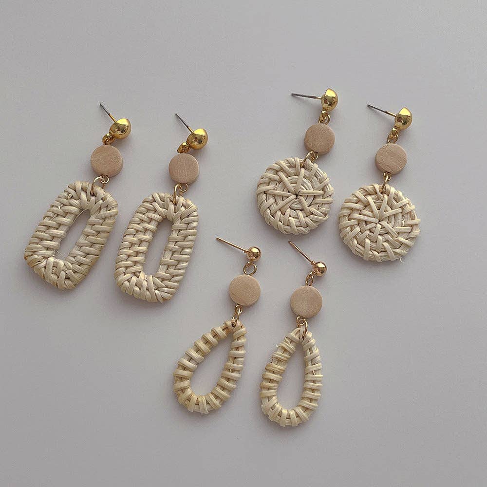 Dipped Shop - Vintage Geometrical Vacation Drop Earrings DPJE1715