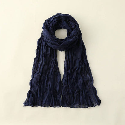 Funkyrel® Atzbranding Limited - Scarvii - Solid Color Lightweight Ruched Scarf