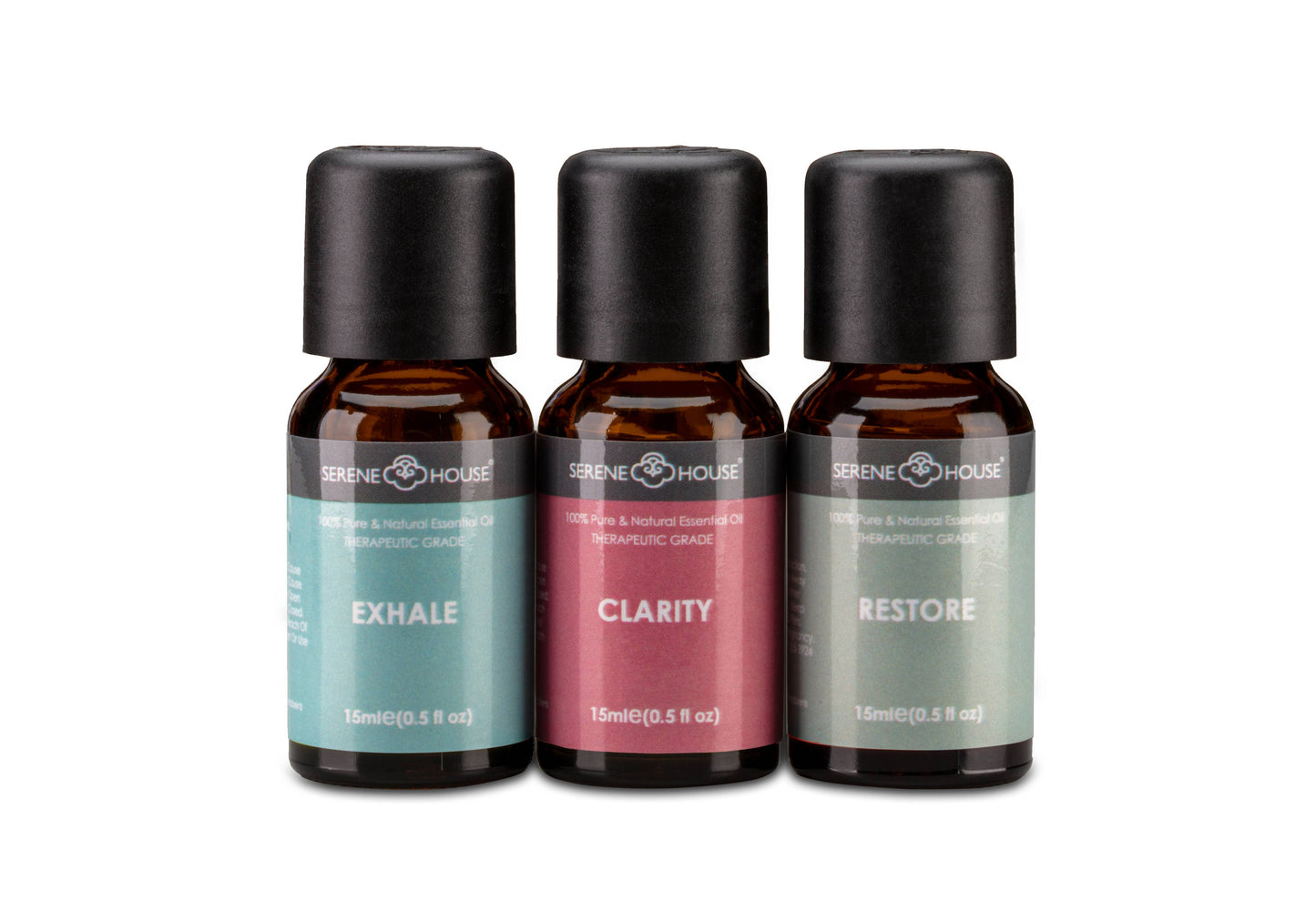 SERENE HOUSE - Healing Set - 100% Natural Essential Oil 15ml Gift Set