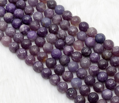 Soothing Crystals - Lepidolite Round Beads, 6mm, 8mm,10mm Project For Beads