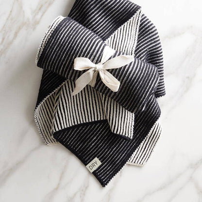 SBD101 Santa Barbara Design Studio by Creative Brands - Knit Dish Towel - Ivory/Black