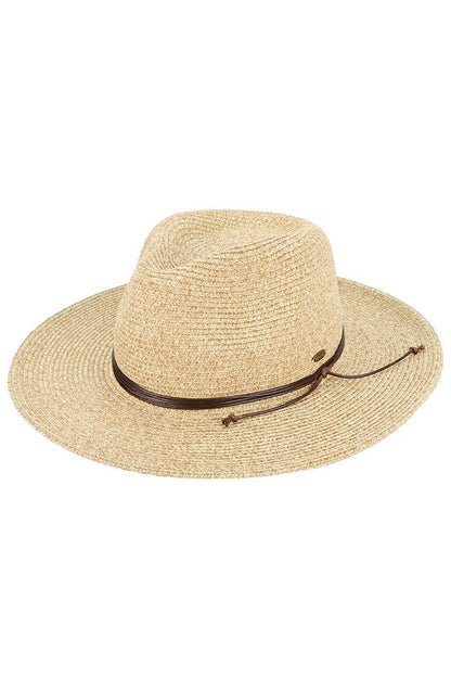 Hana - C.C String Trim Band Panama Sun Hat