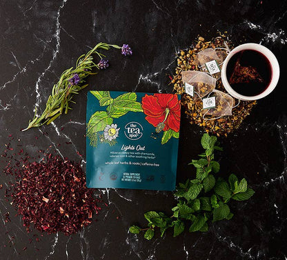 The Tea Spot - Lights Out, Organic Sleepy Tea -15 sachets each