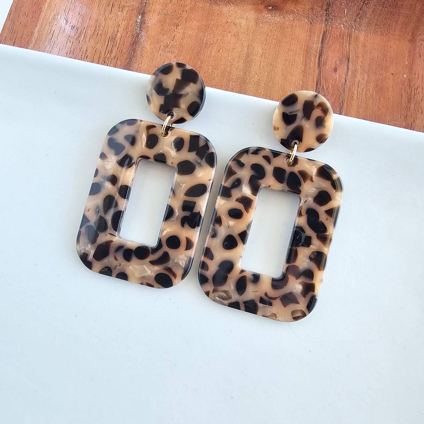 Spiffy & Splendid - Margot Earrings - Cheetah // Gift, Jewelry, Leopard