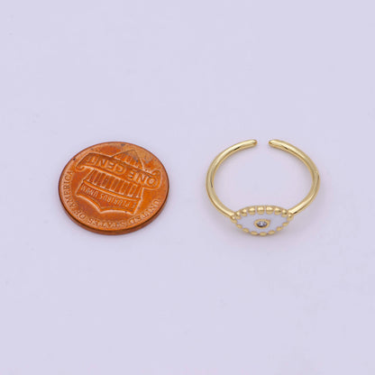 Aim Eternal - Minimalist 24K Gold Filled Beaded Evil Eye with Crystal Zirc