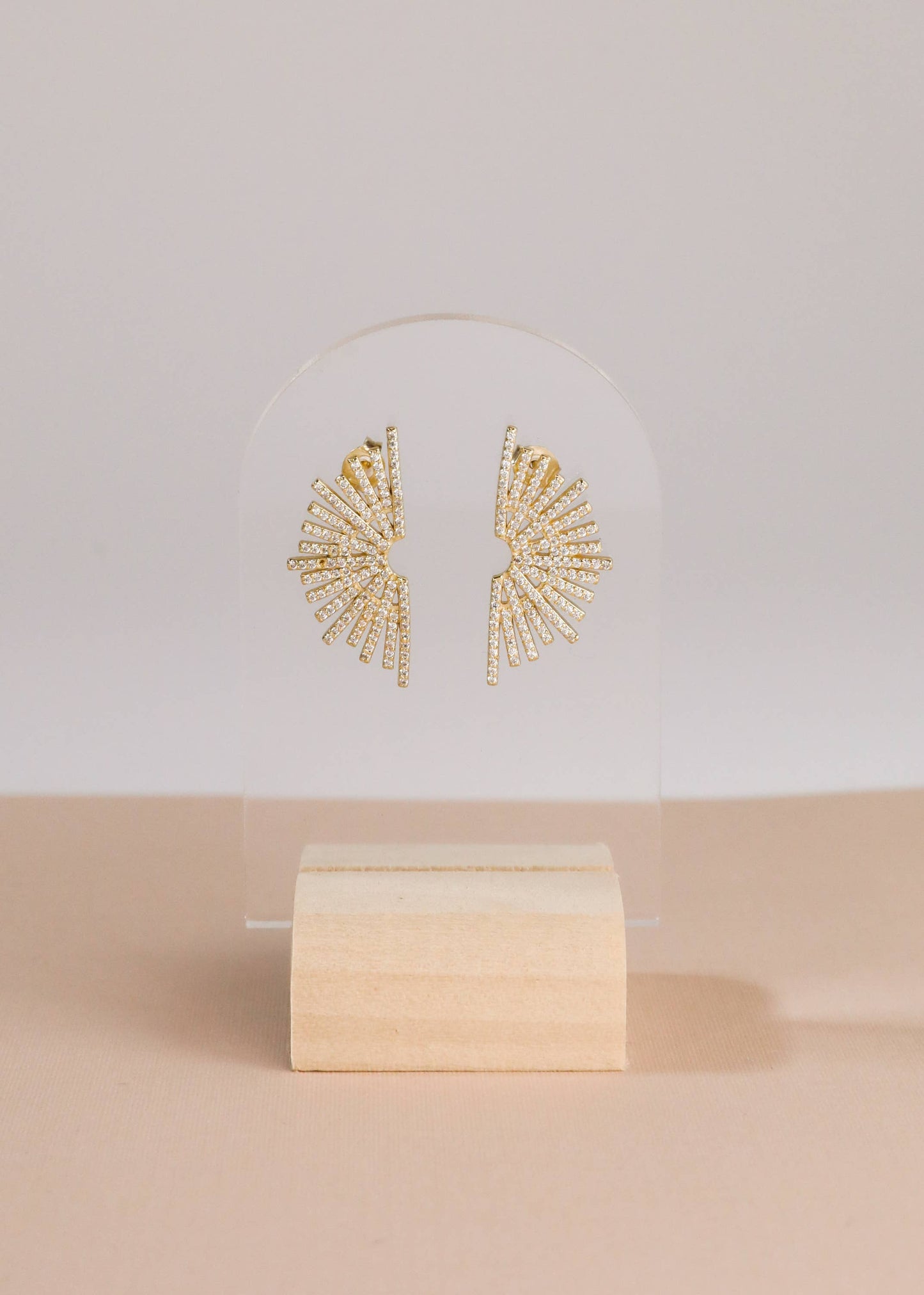 JaxKelly - Celestial - Sunburst - Gold Earrings
