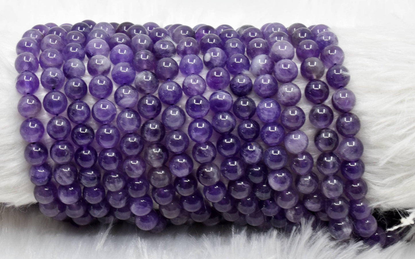 Soothing Crystals - Amethyst Round Beads, 4mm,6mm,8mm,10mm,12mm Mala For Beads
