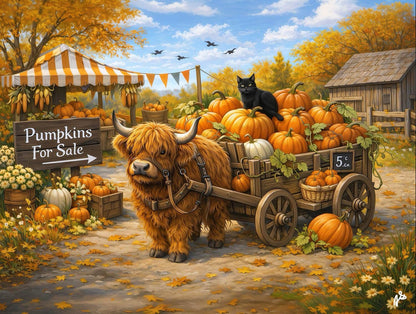 SunsOut - 5455 Delivering Pumpkins 300 pc Puzzle