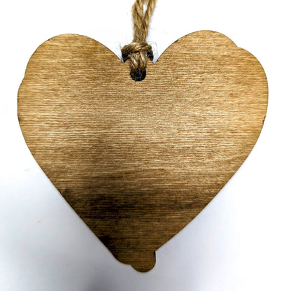 The Little Ornament Shop - Heart Scribble Christmas Ornament 3
