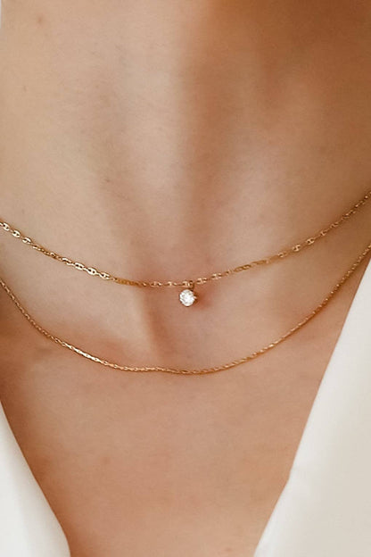 MA205 Mia Accessories - 18K Gold Plated Waterproof Stainless Steel Chain Necklace - 7520