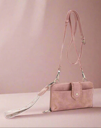 MiMi Wholesale - SV32087WW Jolie Crossbody Wallet With Boho Wrist Strap