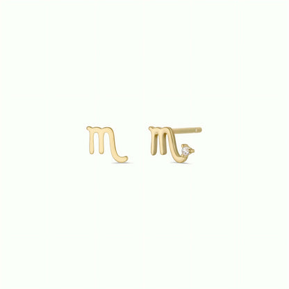JaxKelly - Zodiac Gold Earrings - Scorpio