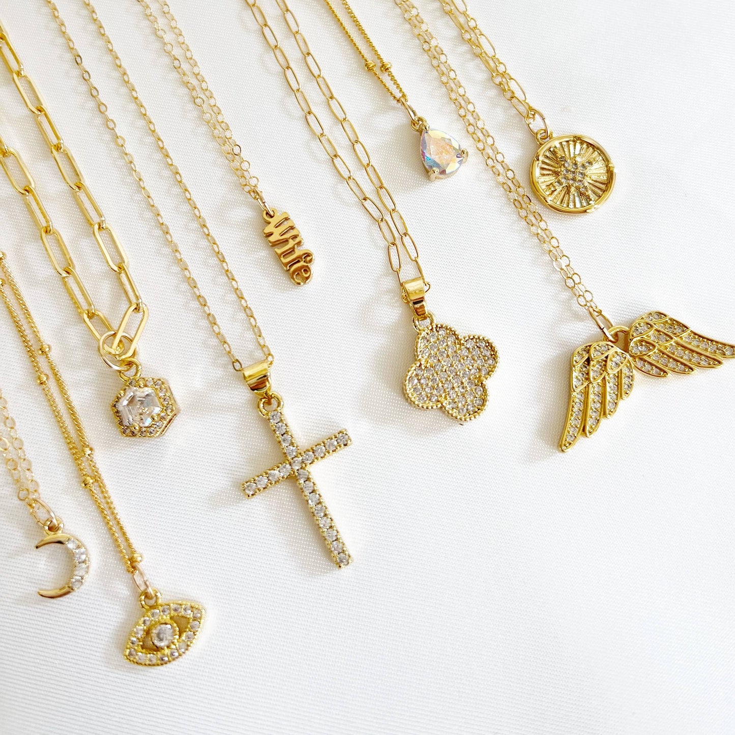 True by Kristy Jewelry - Cross Religious Cz Necklace Gold Filled
